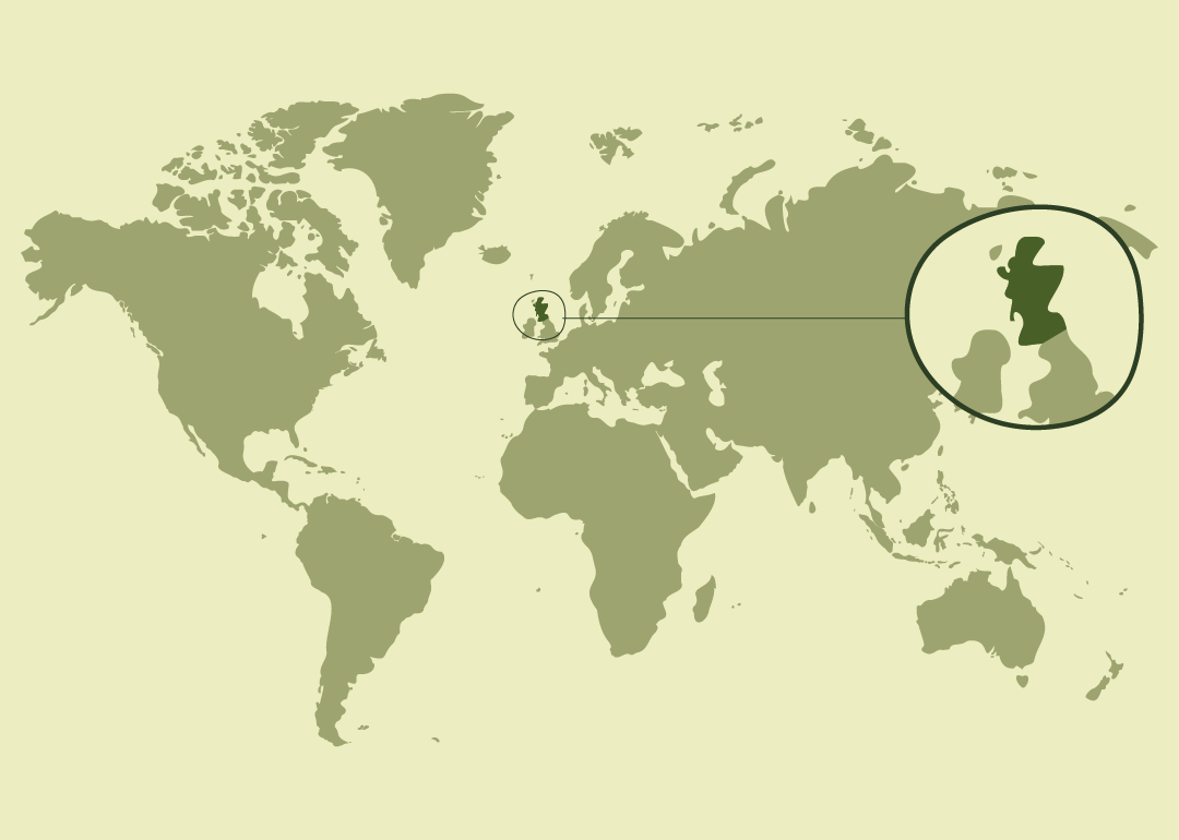 Nativa de Escocia (Tierras Altas); actualmente distribuida en diversos países como raza ganadera.