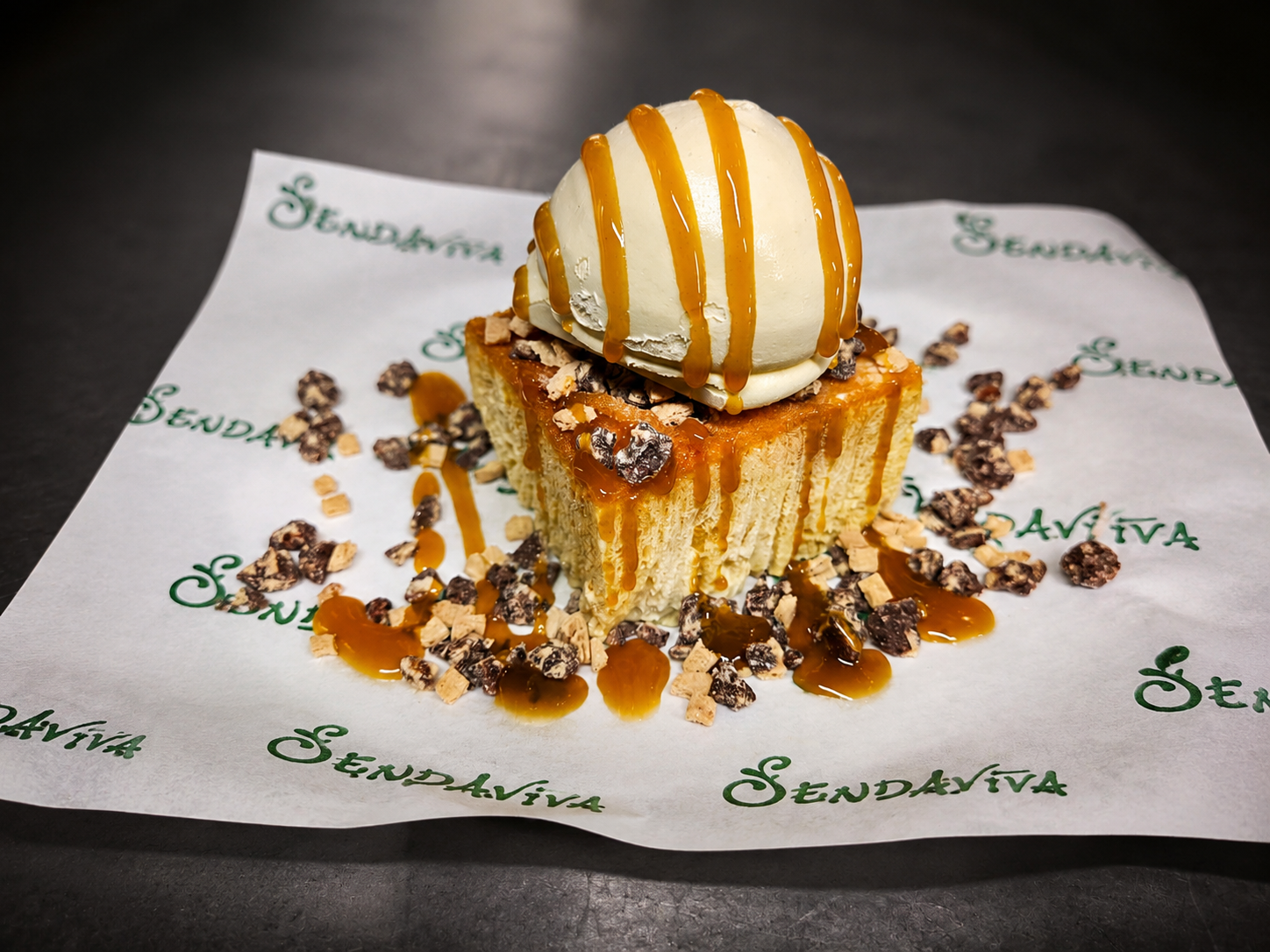 Postre provisional Cafe de la Feria